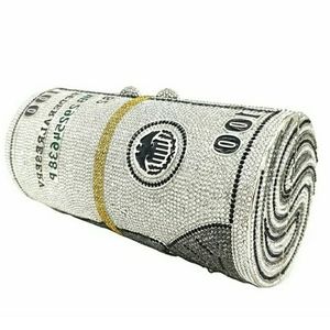 MONEY ROLL CRYSTALS CASUAL CUTCH - Dresden Green